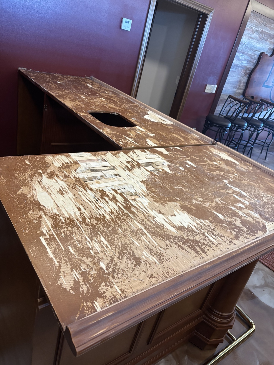 Custom bar top